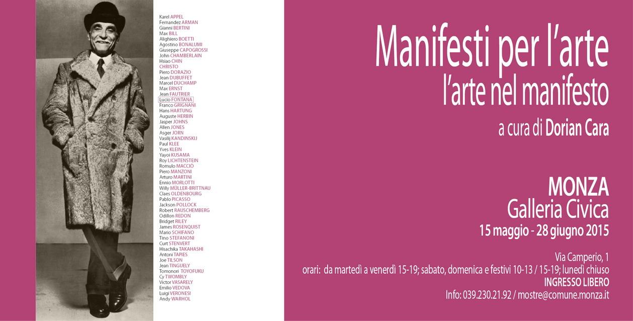 Manifest for art. The art in the manifest