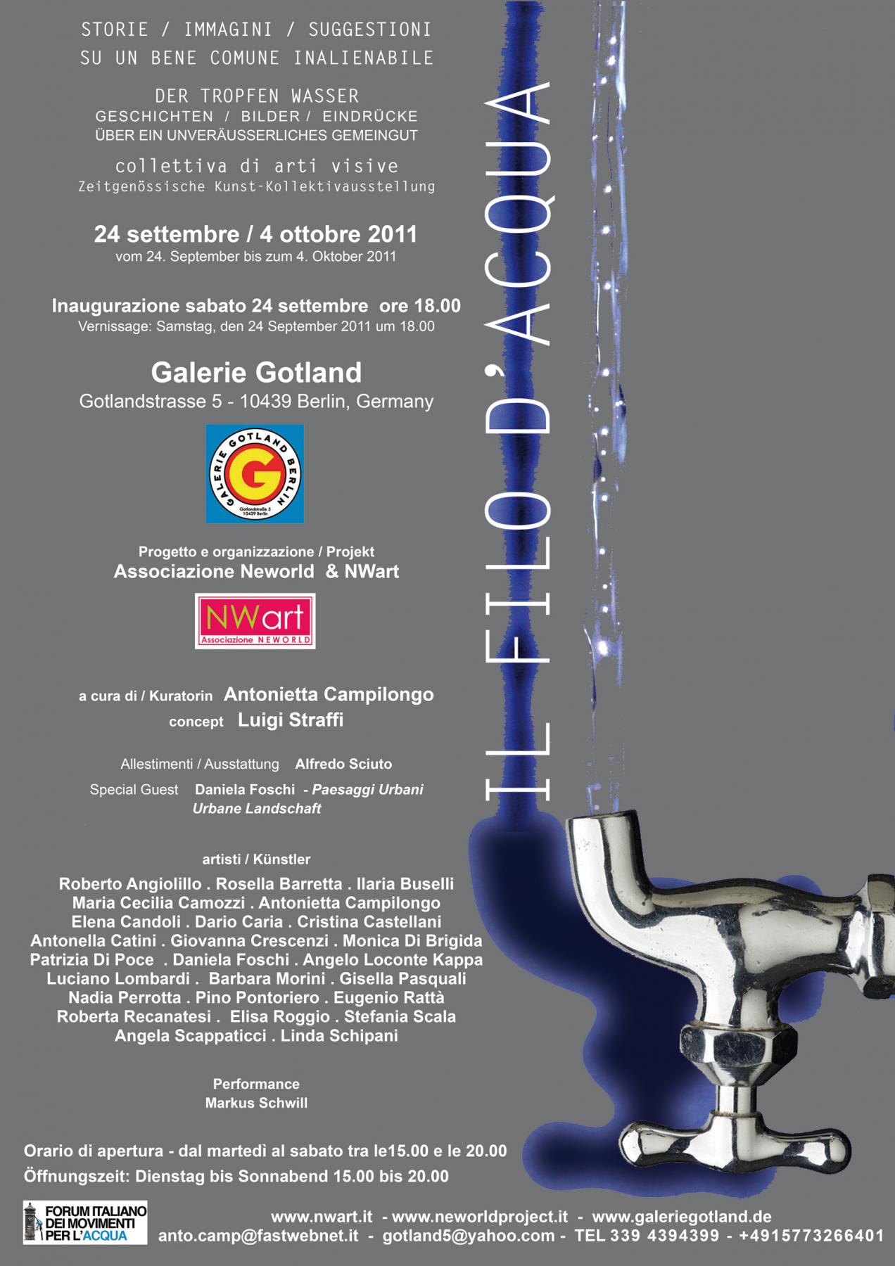 IL FILO D’ACQUA - STORIE / IMMAGINI / SUGGESTIONI SU UN BENE COMUNE INALIENABILE IL FILO D’ACQUA - STORIE / IMMAGINI / SUGGESTIONI SU UN BENE COMUNE INALIENABILE