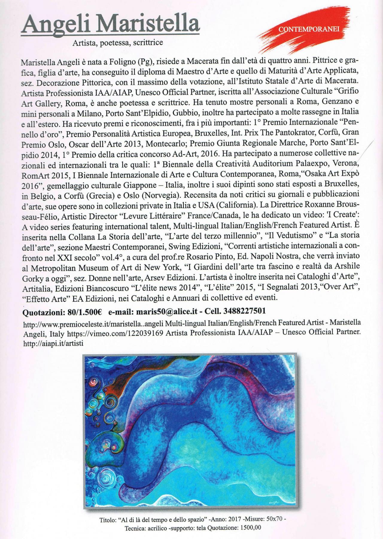 I have been included in the "Compendium of Art" 