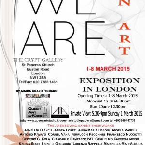 ‘WE ARE IN ART’ INTERNATIONAL ART EXPOSITION from 1-8 March 2015 LONDON ‘WE ARE IN ART’ INTERNATIONAL ART EXPOSITION from 1-8 March 2015 LONDON