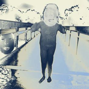 On the Bridge (pixel painting)