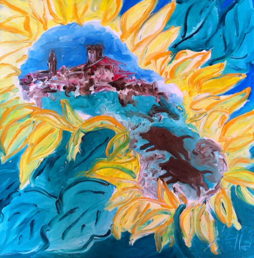 CAPALBIO SI RIFLETTE NEI GIRASOLI