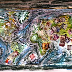 la cartina di maurino, vi mostra un mondo allo sfascio,per denaro.