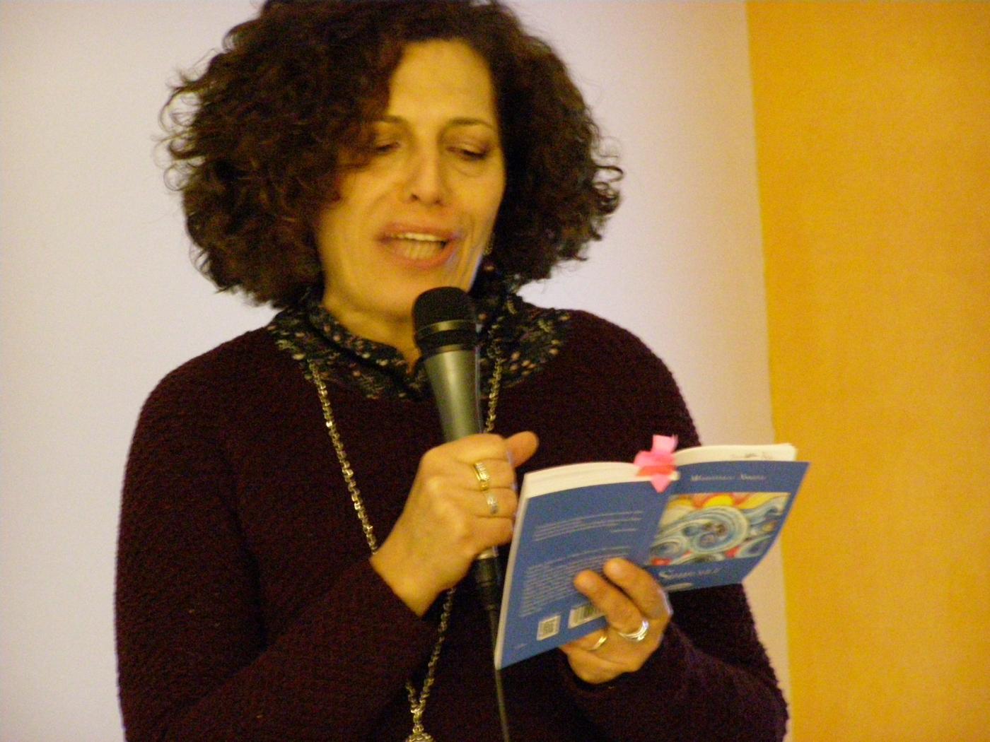 Maristella Angels and Sandro Orlandi to the Library Del Monte Cavour, Macerata