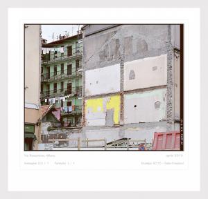 Fabio Fondacci - Serie di 3 immagini del paesaggio urbano di Milano con cantieri