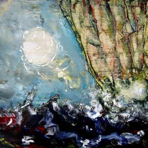 Schianto  /Tecnica mista su tavola di compensato