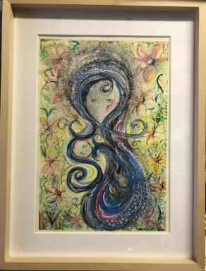 Marta Disetti - Salviamo il futuro del mondo - tecnica mista su carta - 35 x 50