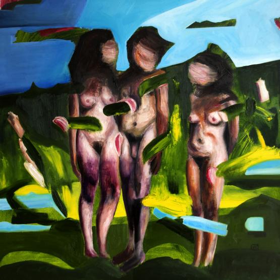 Three of us in the spring Three of us in the spring