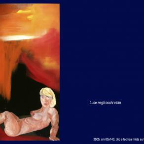 luce negli occhi viola