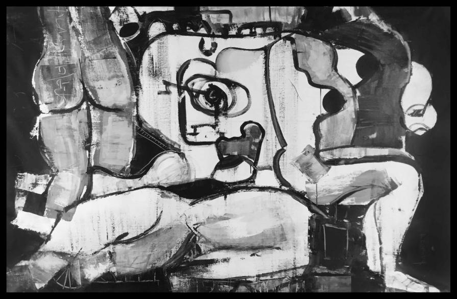 Fabio Modica - Mercification V - mixed media on canvas - 59x50 inches