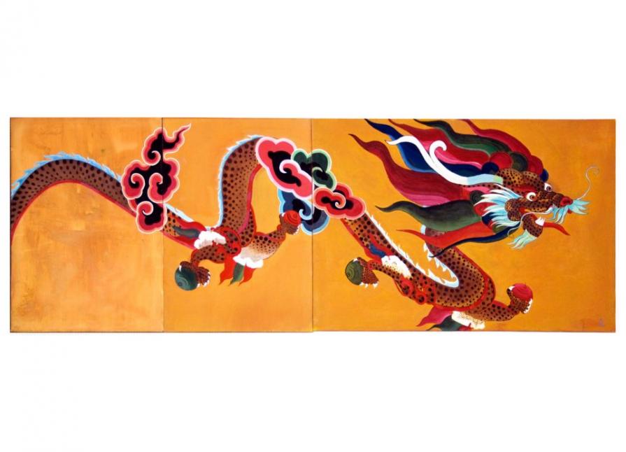 Il Drago vola nel tempio di Buddha