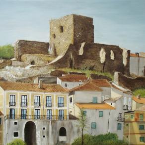 Veduta del castello di Buccino