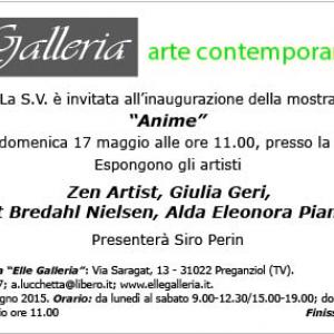 ANIMA - mostra di 4 artisti - Galleria "Elle" - Preganziol , via Saragat 13