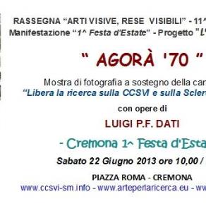 Invito Mostra personale di Luigi Dati in Piazza Roma Cremona Invito Mostra personale di Luigi Dati in Piazza Roma Cremona