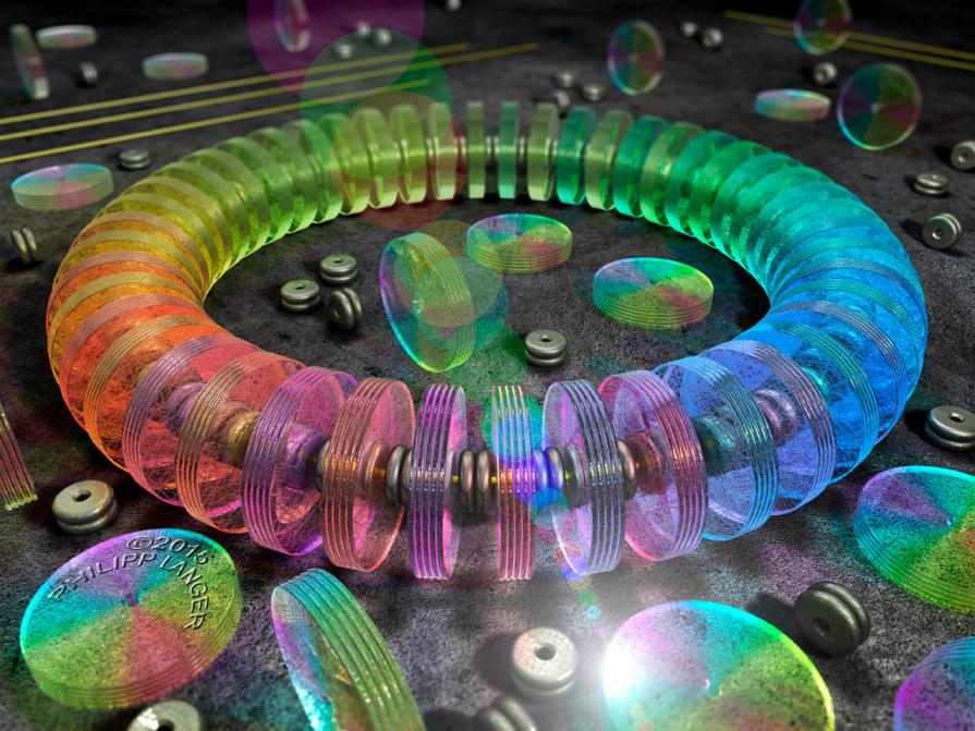 Colored Glass Necklace