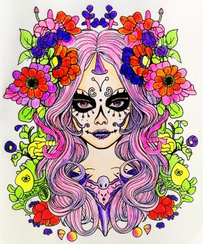 Nella notte di Halloween.. la sua aura incanta.. come un'ombra che danza con le stelle...