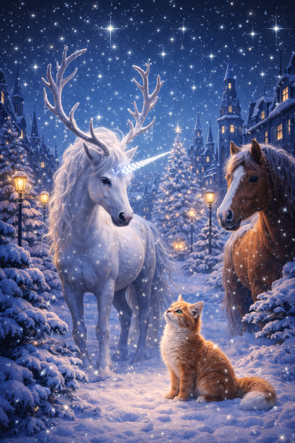 Sotto un cielo trapuntato di stelle...i guardiani dell'inverno !!! ❤️