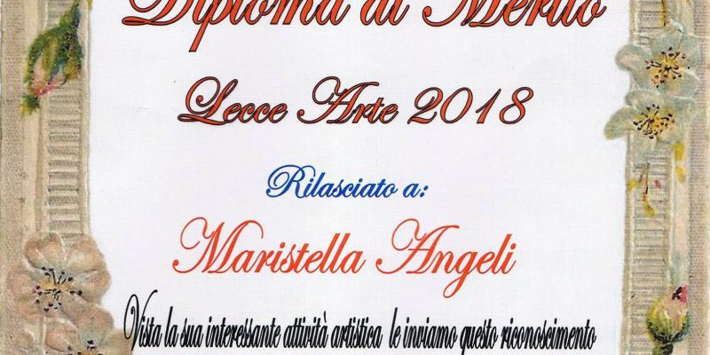 Diploma di Merito a Maristella Angeli, La Chimera – Metropolitan, Lecce