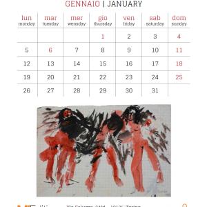 Presentation of desk calendar 2015 of Piero Lerda