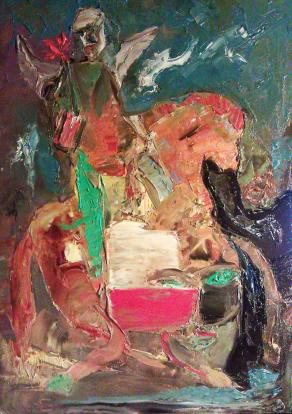 Warior with a flower