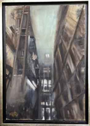 vicolo NY - omaggio a Jeremy Mann