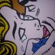 Omaggio a Roy Lichtenstein: Il Bacio