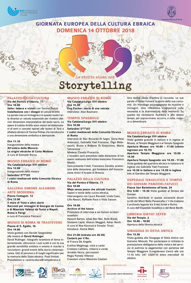  LETIZIA ARDILLO and YARONA PINHAS -Storytelling- the stories are us-Jewish culture day 2018