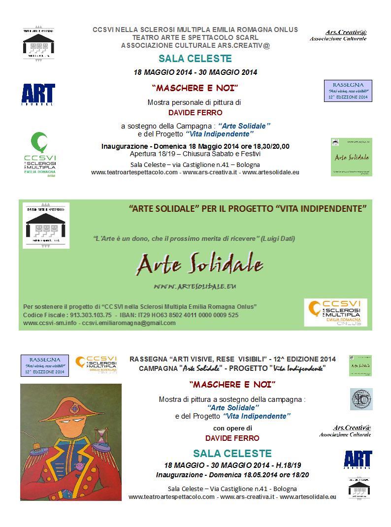 "Maschera e noi" mostra di pittura di Davide Ferro "Maschera e noi" mostra di pittura di Davide Ferro