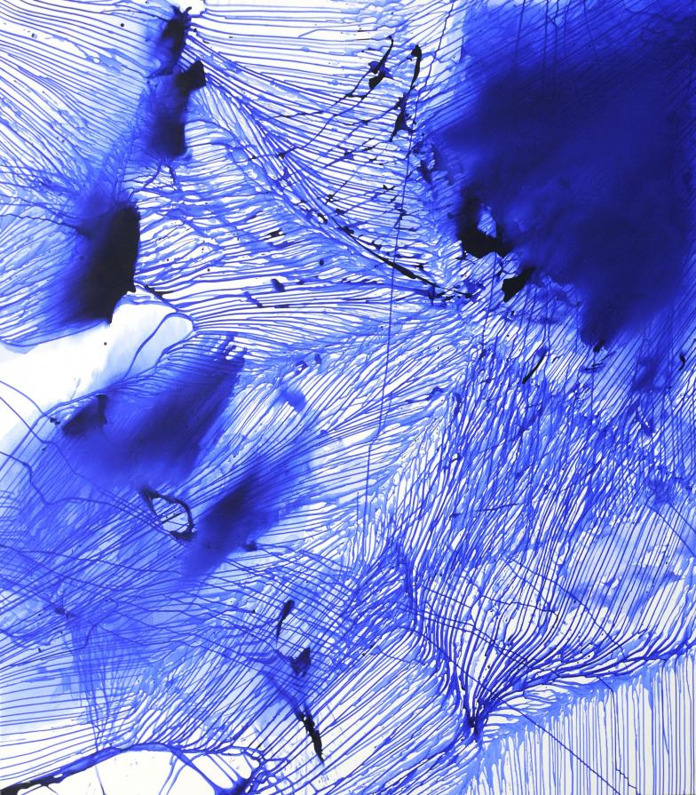 Lines - independent painting beings - Bluemetrie