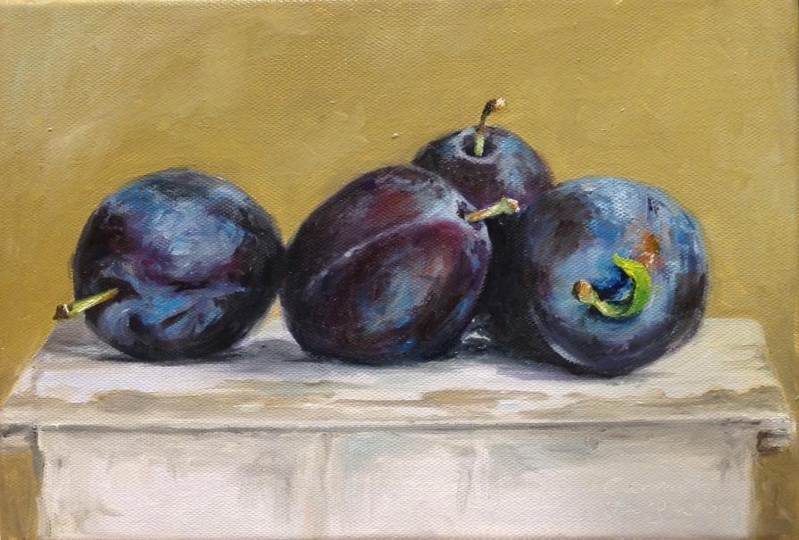 Prugne olio su tela 30 x 20 cm