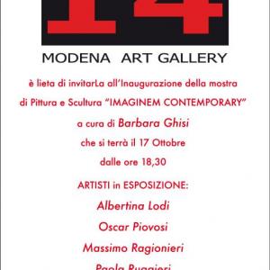 IMAGINEM CONTEMPORARY allo SPAZIO D'ARTE 14 DI VIA GALLUCCI A MODENA