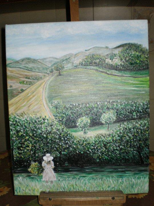 Paesaggio con bambina