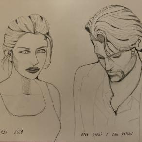 Ozge Gurel e Can Yaman visti da Lucia Ghirardi