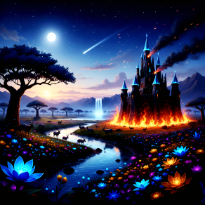         . . . .Il Castello Sotto la Luna Stregata !!! . . . . 