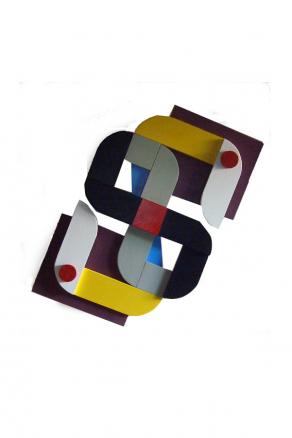 Coazione a ripetere   smalto su tavole   60x75  2008