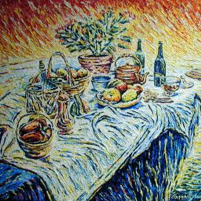 Natura morta con geranio