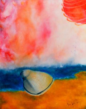 ricordi di mare con conchiglia