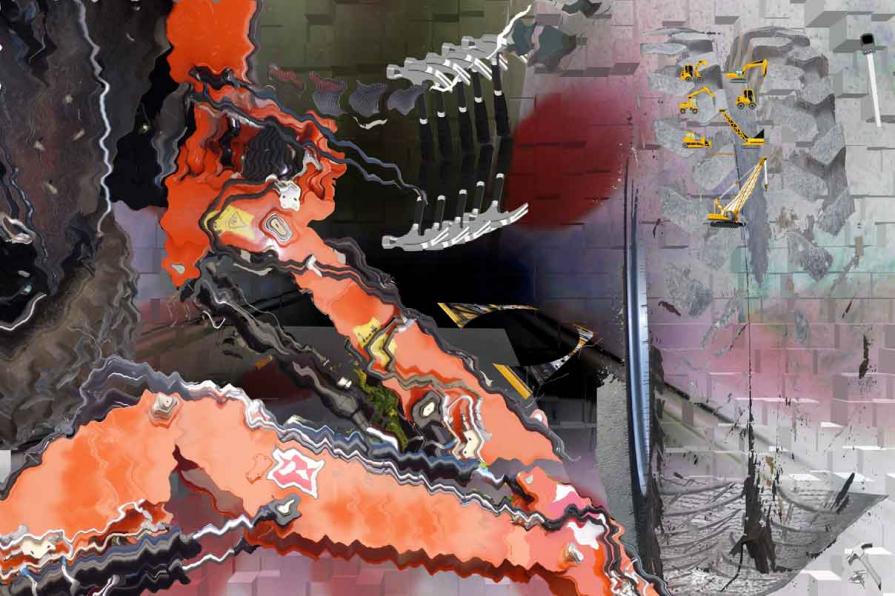 Worker Painting for worldwide Museum