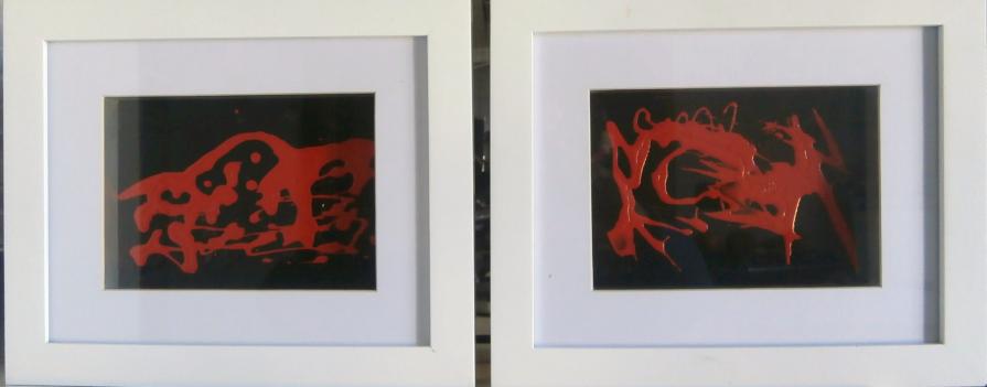 Gemelli / Capricorno   (La coppia compreso di cornice)