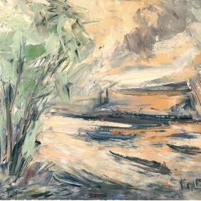 Fabbriche sul naviglio alle porte di Milano