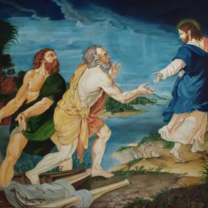 la chiamata di Simone e Andrea di Giulio Romano