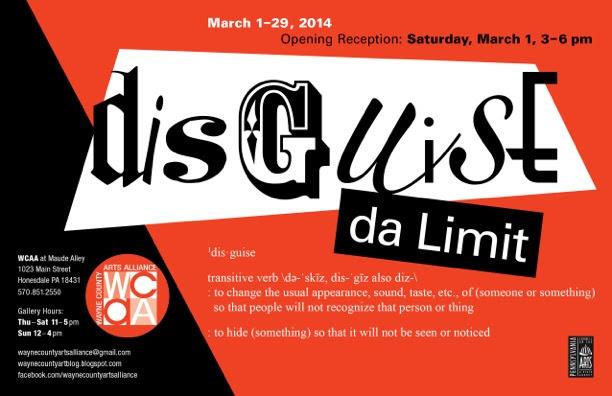 Artist Carla Strozzieri participates in Disguise da Limit juried art show