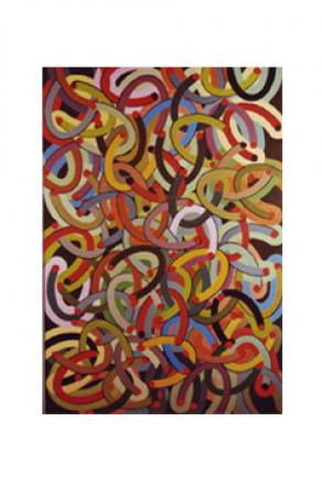 Analogico  vegetale  olio su tela   70x100    2004