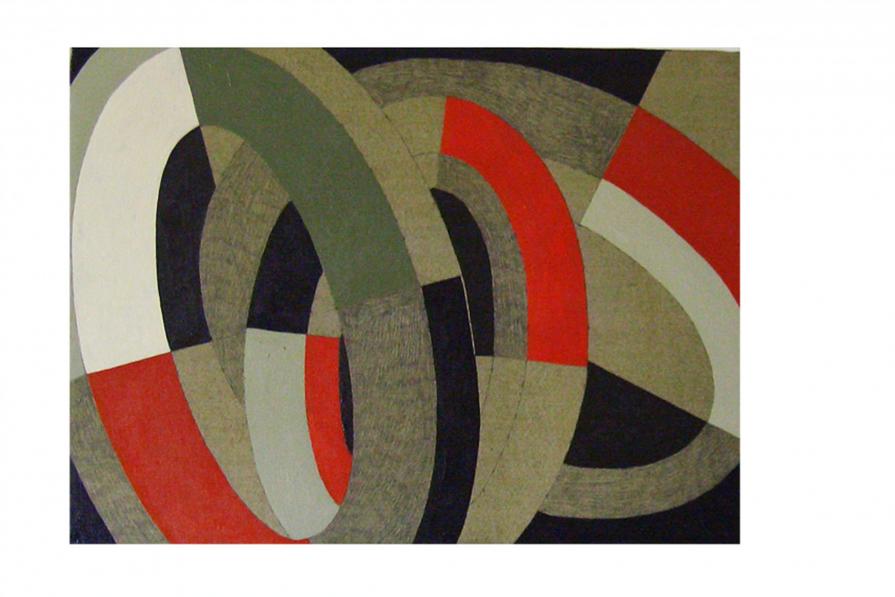 ovali  olio e matita su tela     60x80     2008