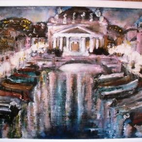 Ponterosso  di sera Trieste