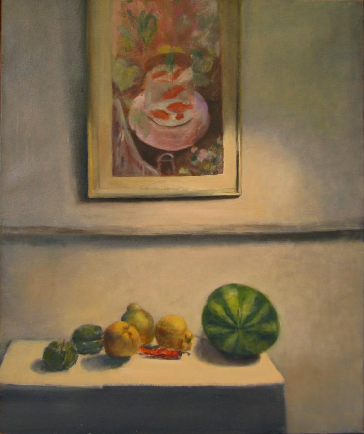 Anguria e pesci rossi