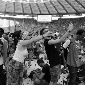 Seller and selfie Seller and selfie