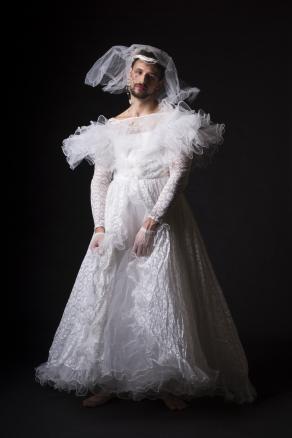 untitled (self portrait with my mother's wedding dress)