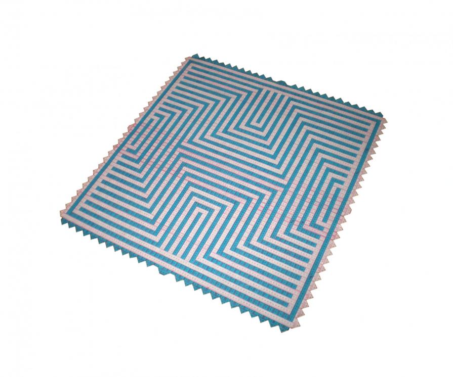 Tappeto#4 (108 metri da sarto intrecciati)