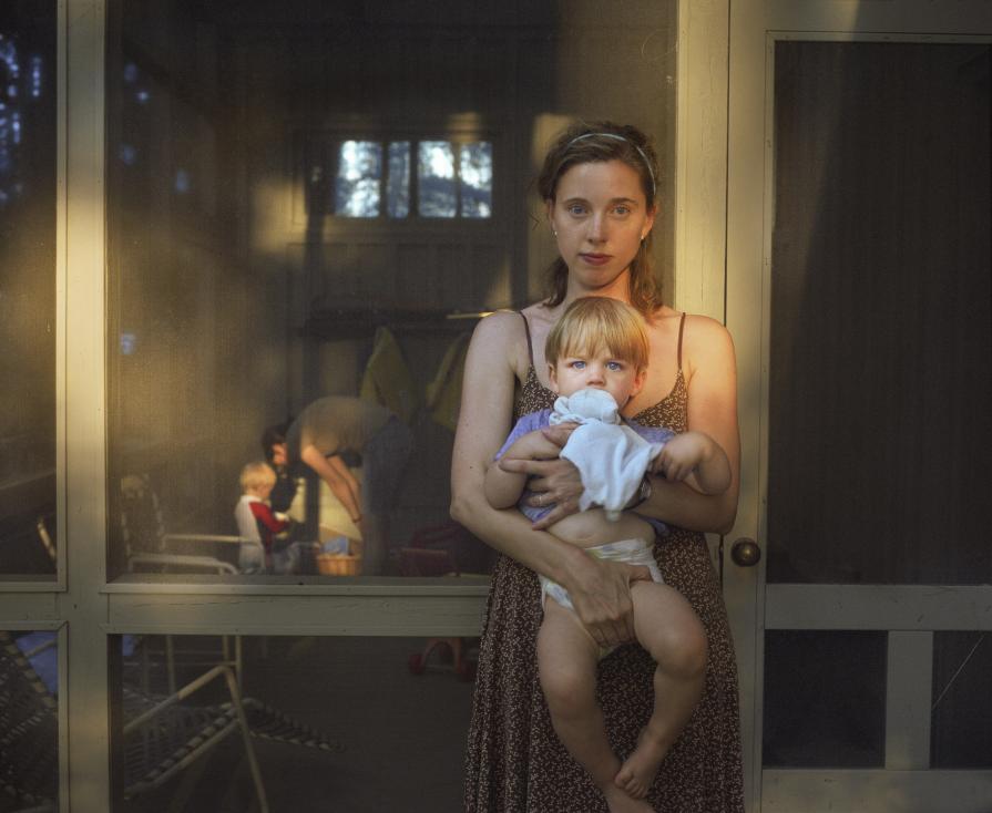 Self Portrait With Nicholas Becky And Marshall